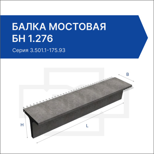 Балка мостовая БН 1.276