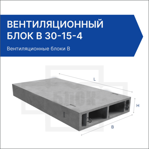 Вентиляционный блок В 30-15-4