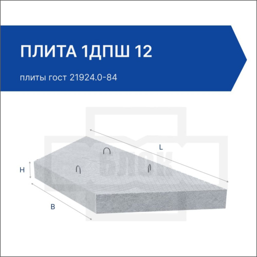Плита 1ДПШ 12