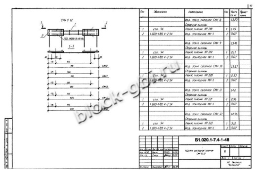 Диафрагма жесткости ДЛ 26.12А Диафрагма жесткости ДЛ 26.12А