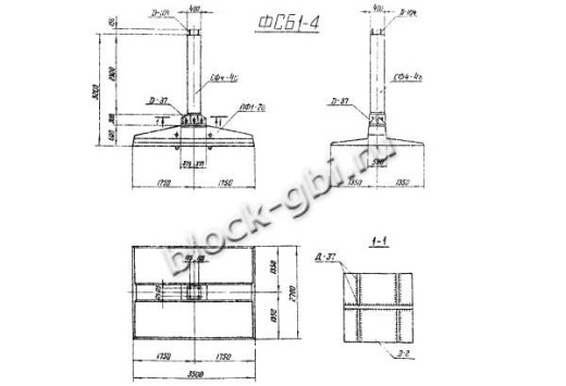 Фундамент ФСБ1-4