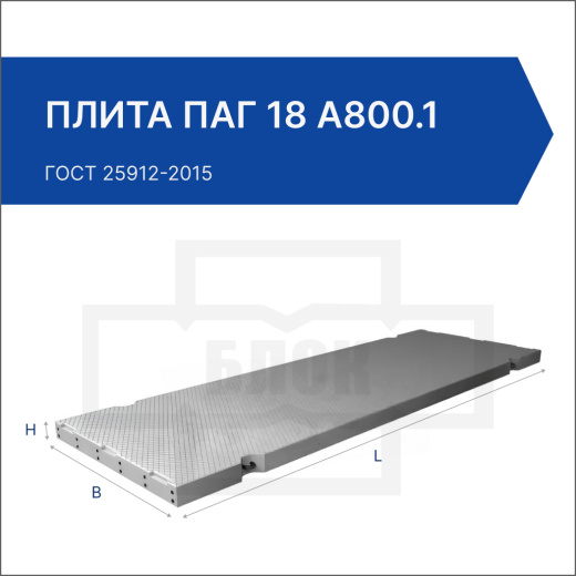 Плита ПАГ 18 А800.1 Плита ПАГ 18 А800.1