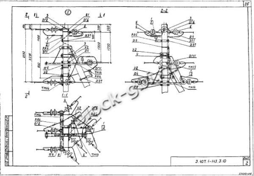 Угловая ответвительная анкерная опора УОА10-3