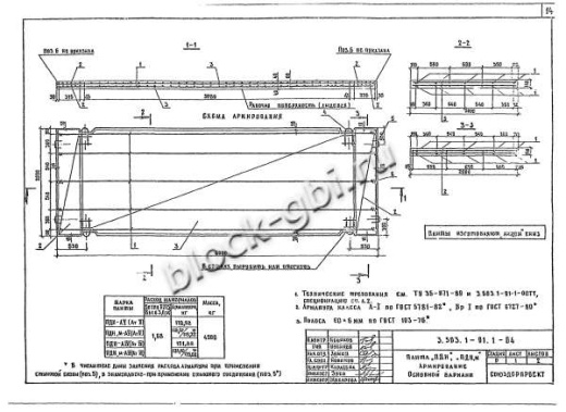 Плита ПДН 2-6