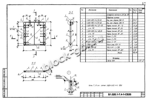 Диафрагма жесткости ДЛ 26.28