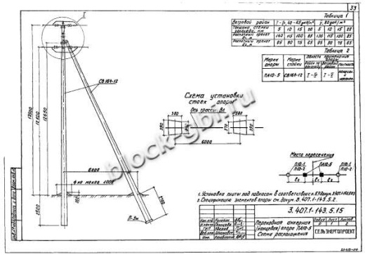 Переходная анкерная концевая опора ПА10-5 Переходная анкерная концевая опора ПА10-5