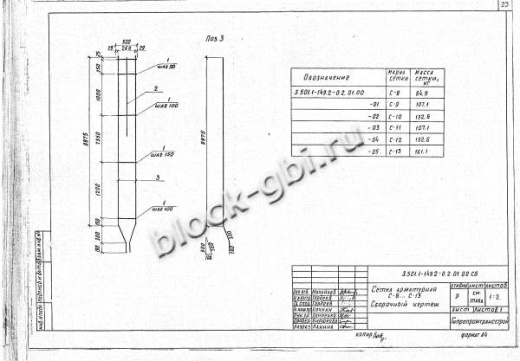 Свая С-10-1 Свая С-10-1