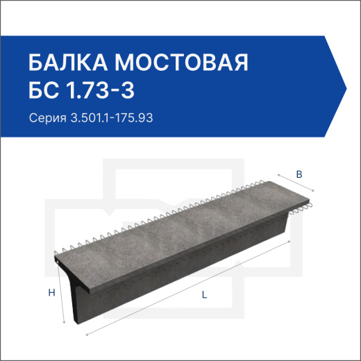 Балка мостовая БС 1.73-3