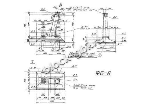 Фундамент Ф6-А Фундамент Ф6-А