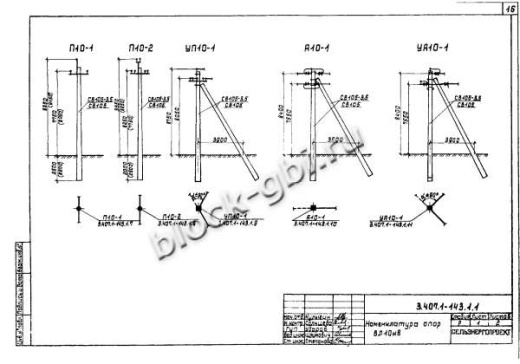 Угловая промежуточная опора УП10-1