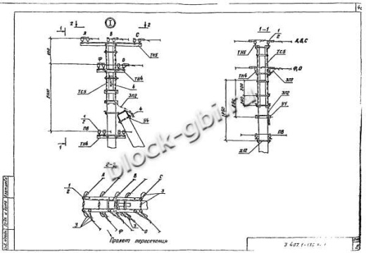 Переходная угловая анкерная опора ПУА4