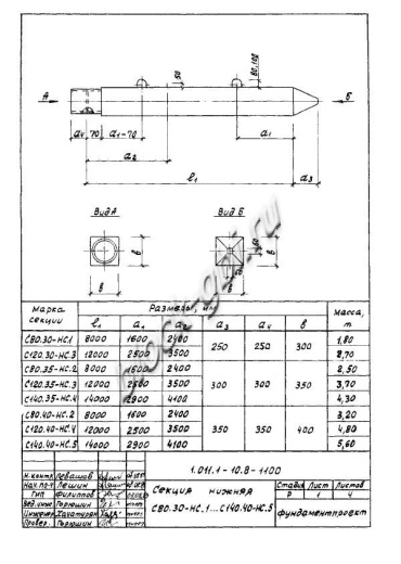 Свая С 280.35-С Свая С 280.35-С