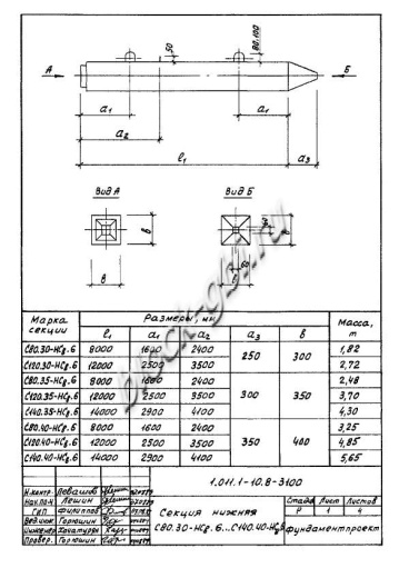 Свая С 270.40-Св.ВП Свая С 270.40-Св.ВП